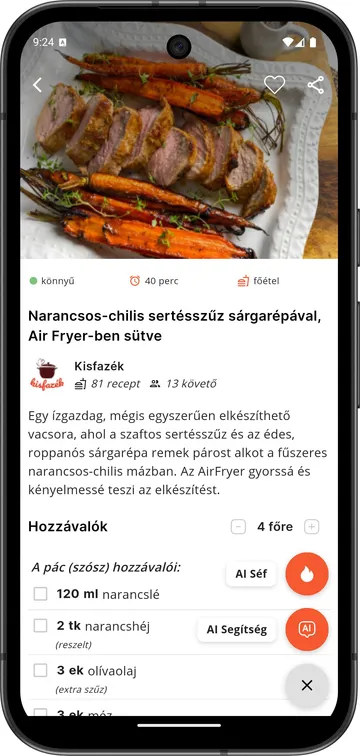 Megosztandó receptek
