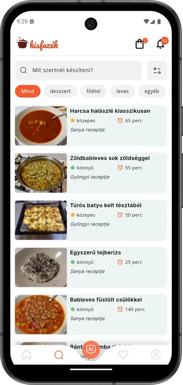 Recept kereső