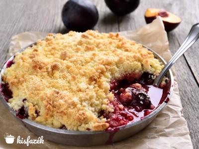 Szilvás morzsasüti (crumble)