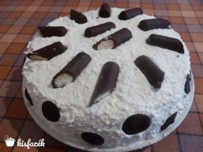 Pöttyös Túrórudi Torta Eperzselével