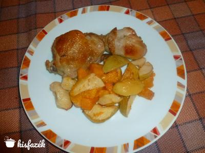 Sütőtökös bírsalmás csirkecomb
