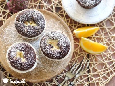 Narancsos mascarponés muffin