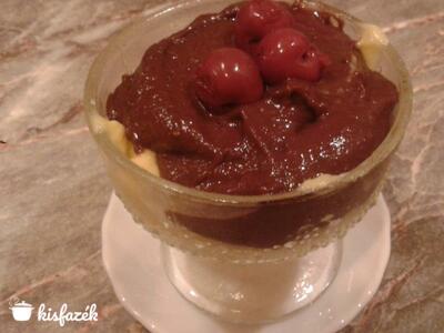 Meggyes dupla puding