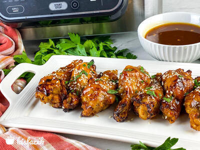 Teriyaki csirkeszárnyak Air Fryer-ben
