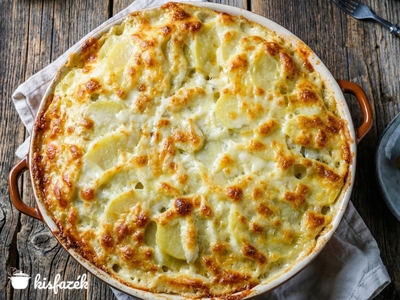 Savanyú káposztás csirkés rakott krumpli