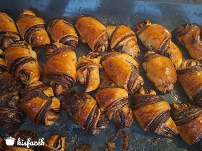 Csokis rugelach tekercsek