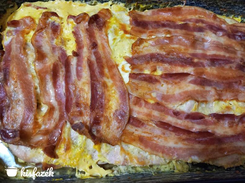 Baconos pulykatorta