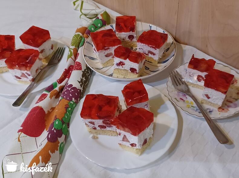 Epres tejszínes túró szelet