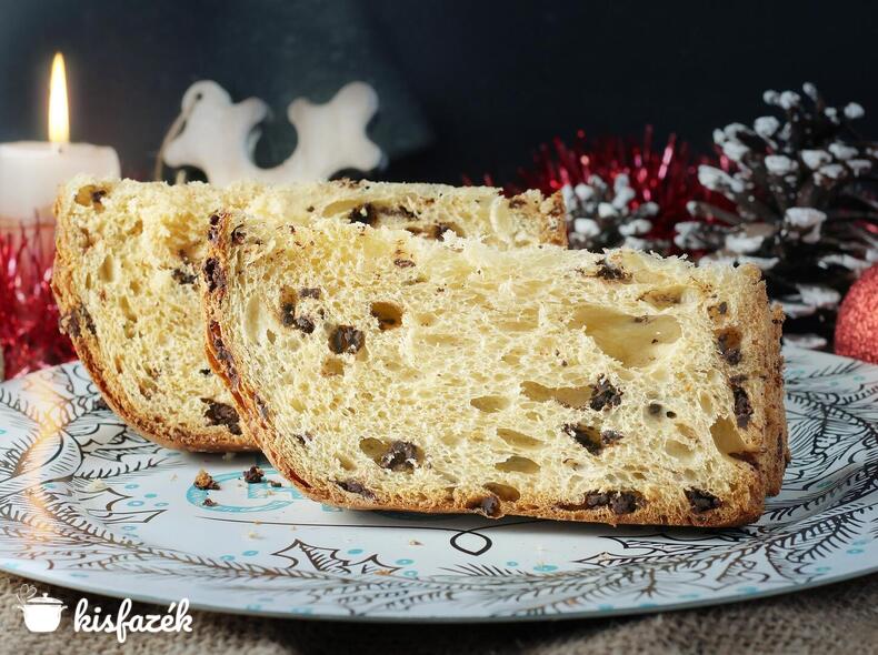 Olasz kuglóf (panettone) csokisan