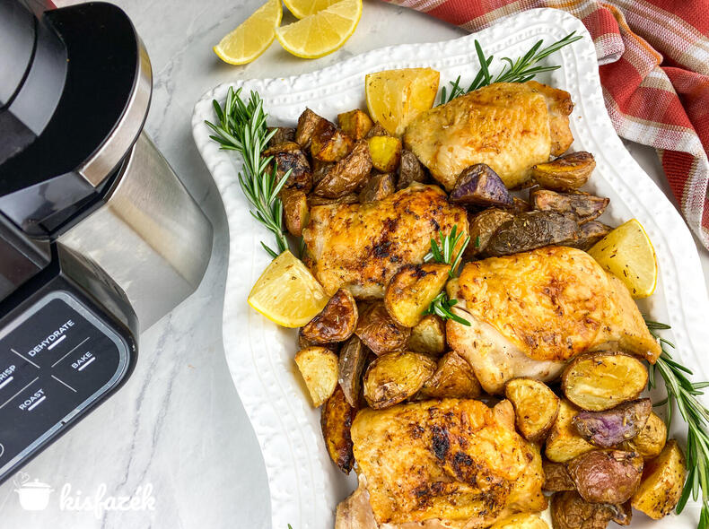 Citromos-rozmaringos csirkecomb Air Fryer-ben