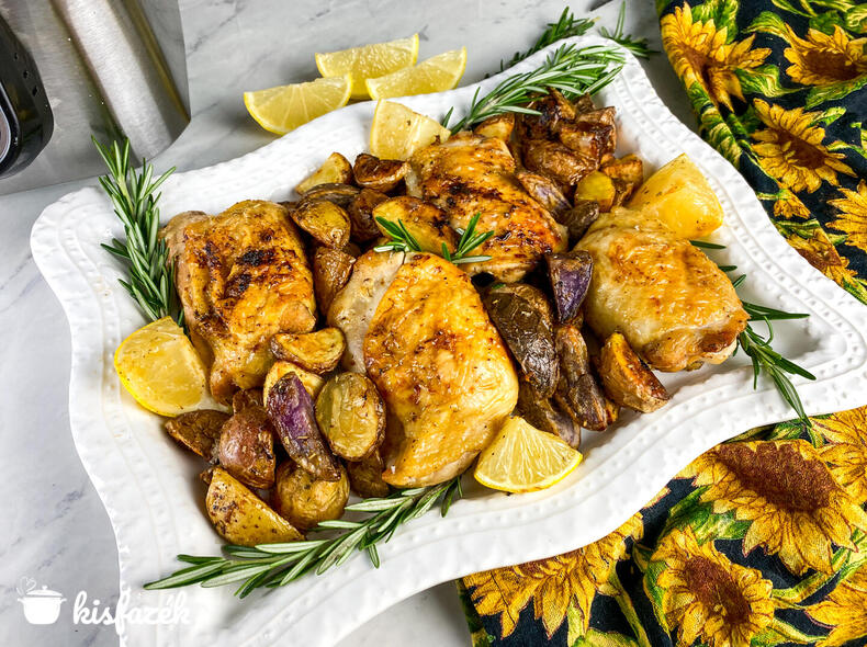 Citromos-rozmaringos csirkecomb Air Fryer-ben