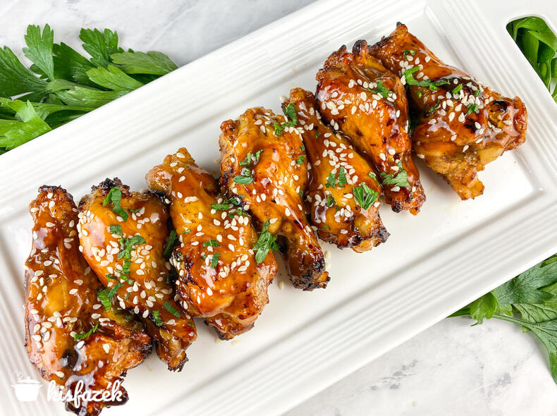 Teriyaki csirkeszárnyak Air Fryer-ben