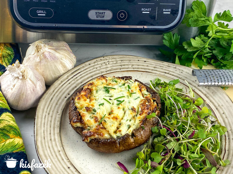 Töltött gomba Air Fryer-ben