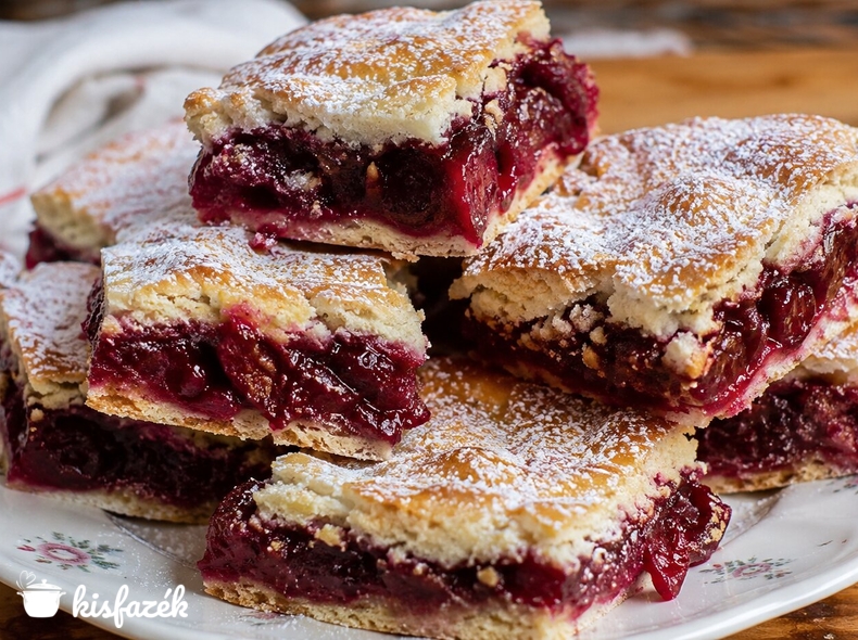 Omlós meggyes pite