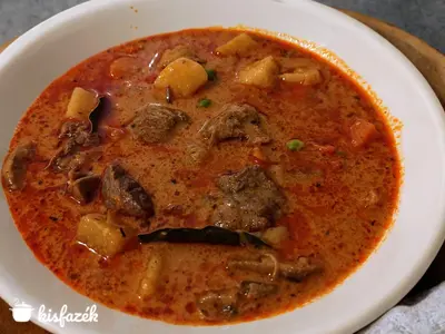 Tárkonyos borjúraguleves
