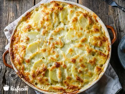 Savanyú káposztás csirkés rakott krumpli