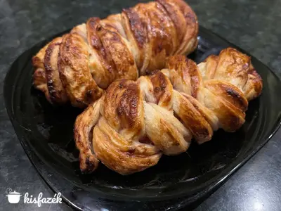 Házi eperlekváros leveles papucs