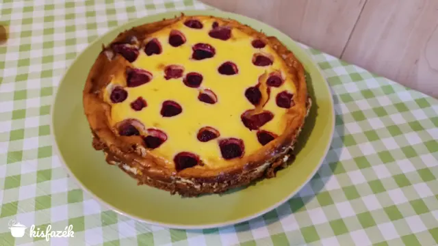 Málnás sajttorta 