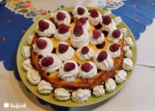 Málnás sajttorta 