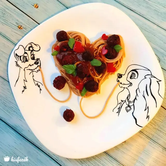 Húsgombócos spagetti (al'a Susi és Tekergő)