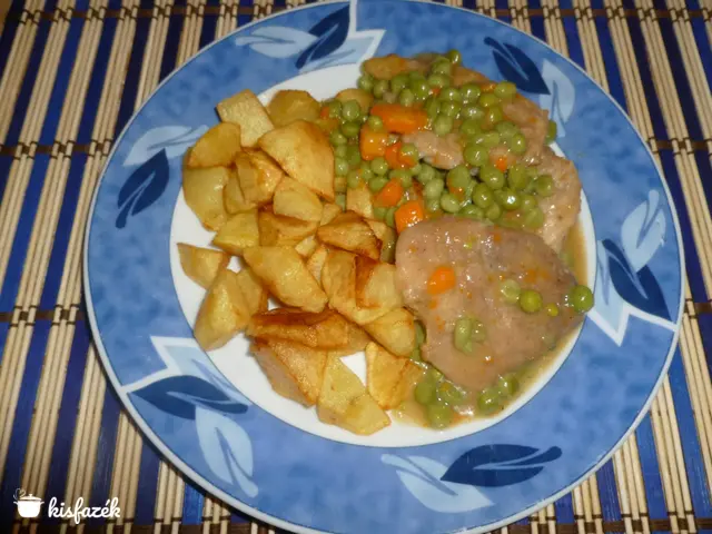 Tavaszi zöldborsós szelet