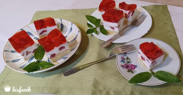 Epres tejszínes túró szelet