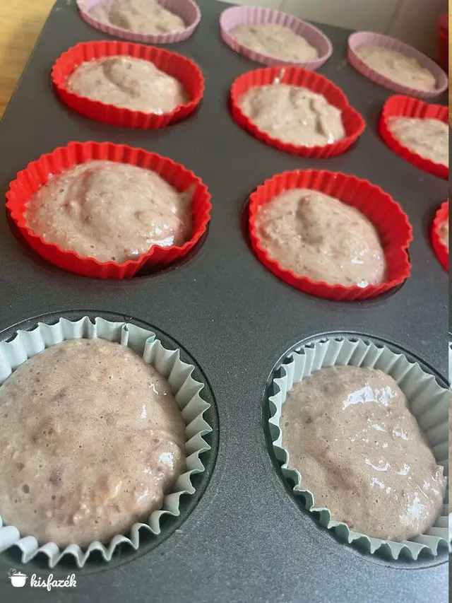 Egészséges zabmuffin