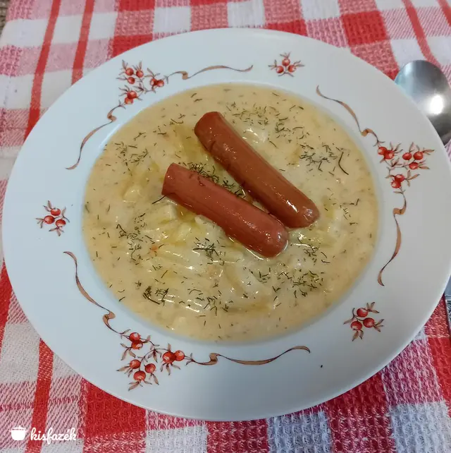 Kapros zöldbabfőzelék