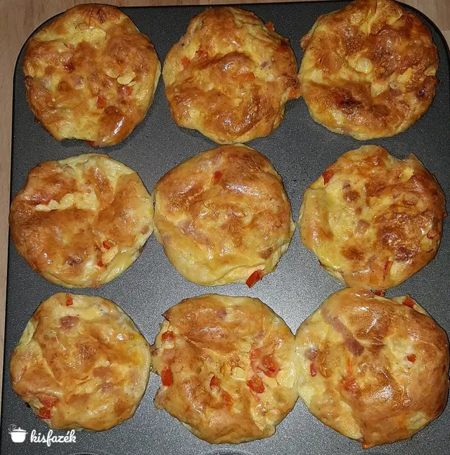 Sonkás muffin