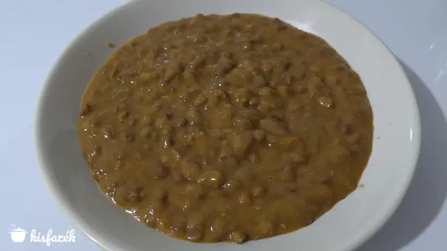 Lencsefőzelék fasírttal