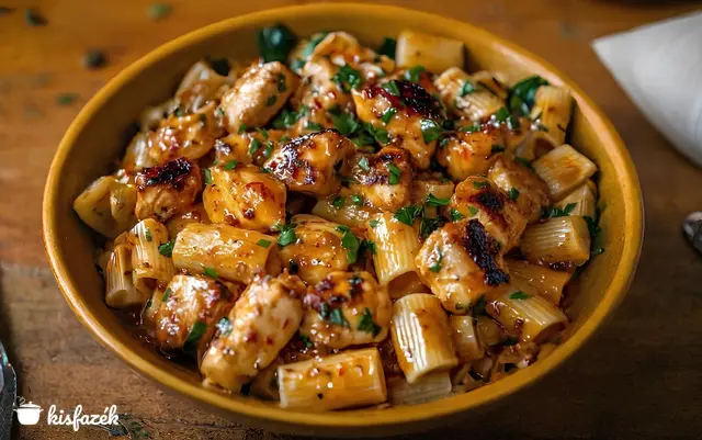 Cajun csirkés rigatoni