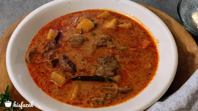 Tárkonyos borjúraguleves