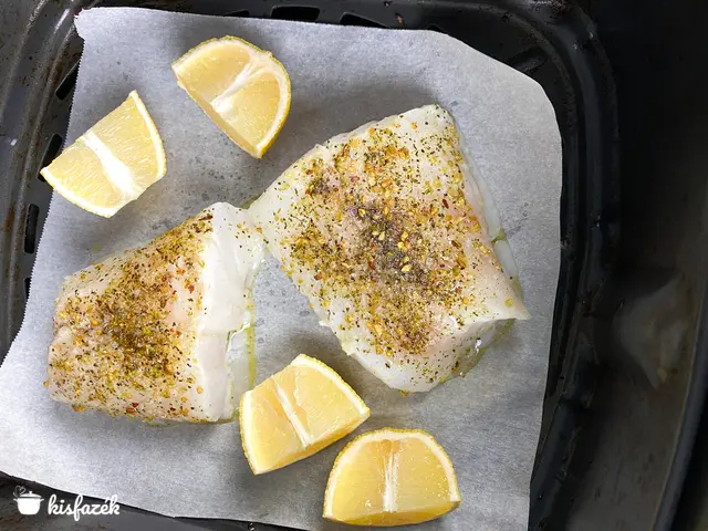 Fűszeres hal Air Fryer-ben, mangó salsával