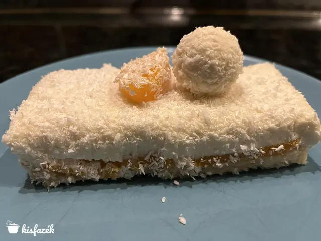 Barackos Raffaello szelet sütés nélkül