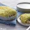 Sajtos gombás póréhagymás burgonyás pite