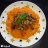 Gombapörkölt édesburgonyával (vega étel)