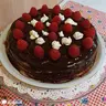 Málnás mascarponés torta