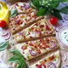 Elzászi hagymás-szalonnás lepény (flammekueche)