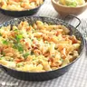 Tojásos - sajtos sült penne