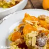Naspolyás morzsasüti, crumble